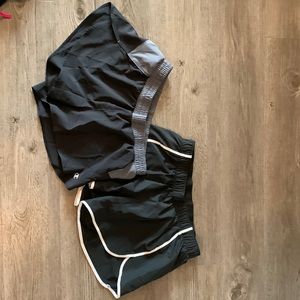 Size small champion and Hanes gym shorts